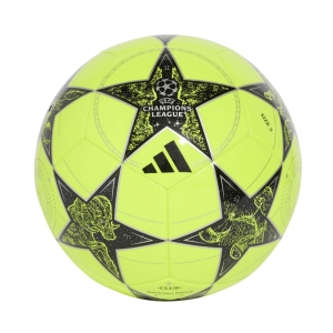 Piłka nożna adidas UCL Club 25/26 League Stage żółto-czarna JP1537