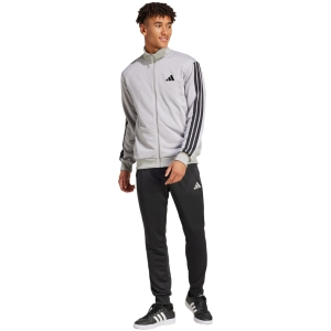 Dres męski adidas Sportswear Basic 3-Stripes French Terry Tracksuit JI8876