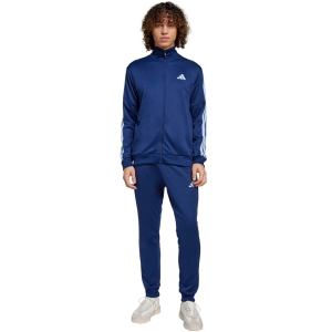 Dres męski adidas Sportswear Basic 3-Stripes French Terry niebieski JI8873