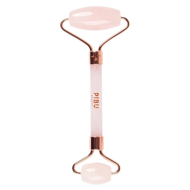 PIBU BEAUTY zestaw do masażu twarzy z różowego kwarcu - roller.png
