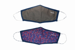 Pepe Jeans London Maska 2-pack khaki – miejskie maski z poliestru