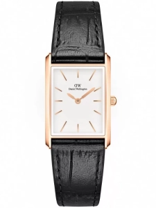 ZEGAREK DAMSKI DANIEL WELLINGTON Bound Black Crocodile Rose Gold  DW00100693 + BOX