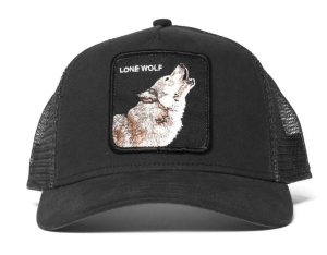 Lone Wolf Czapka trakerka Goorin w kolorze czarnym.jpg