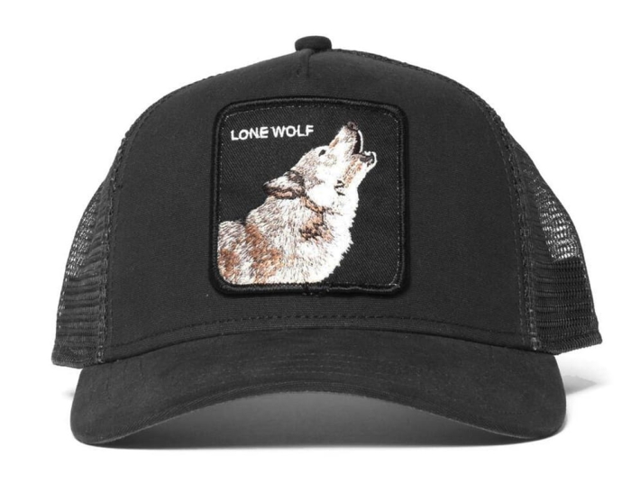 Lone Wolf Czapka trakerka Goorin w kolorze czarnym.jpg