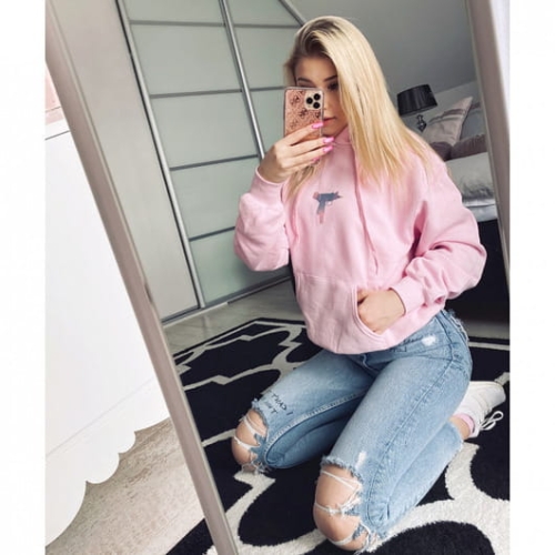 Uzi Glitter Hoodie Różowa.jpg