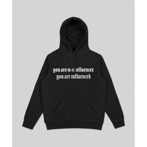 Not Influencer Black Hoodie BLUZA.jpg