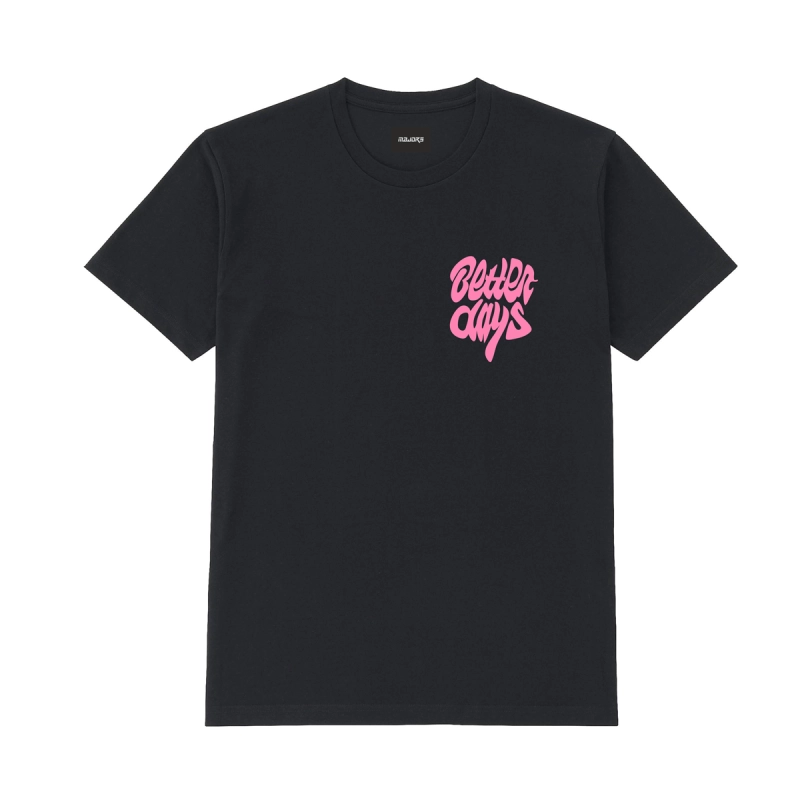 Majors T-shirt Better czarny - przód koszulki.png