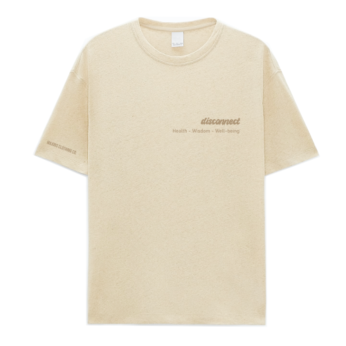 Majors T-shirt Disconect Piaskowy - przód koszulki.png