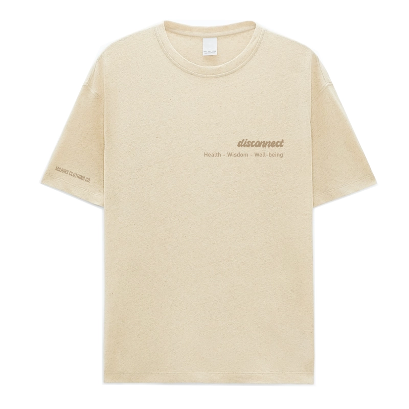 Majors T-shirt Disconect Piaskowy - przód koszulki.png