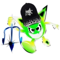 CZAPKA Z DASZKIEM DOOM 3000K 3D CHROME FLAME SLAYER CAP.webp