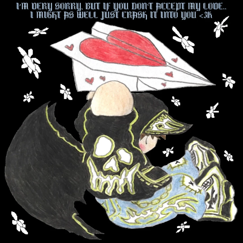 KOSZULKA DOOM 3000 MESSAGE OF LOVE X MITCHEL PETERS GRAFIKA.webp