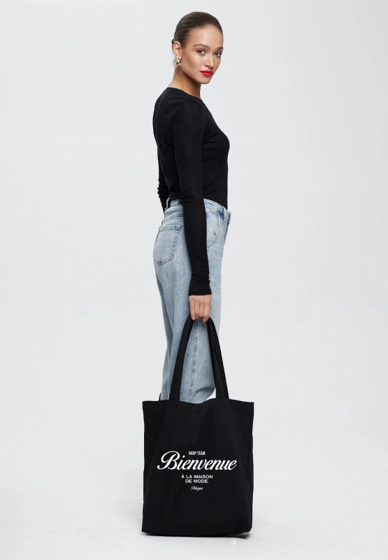 TORBA SHOPPER STANFORD BIEN BLACK HARP.jpg