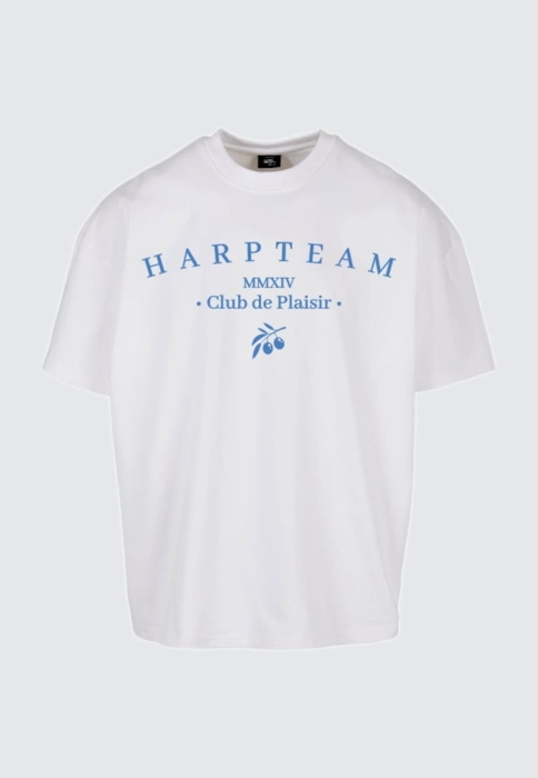 MĘSKA T-SHIRT BOXY FIT SUPER HEAVY BIAŁY KOSZULKA HARP TEAM.jpg