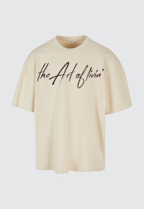 HARP TEAM T-SHIRT BOXY FIT SUPER HEAVY KREMOWY