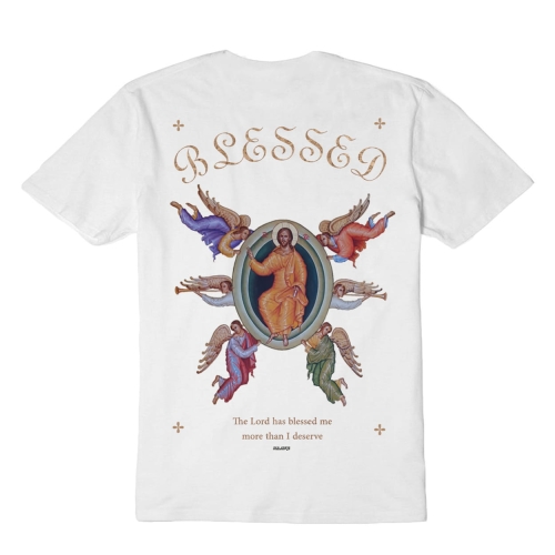 Majors T-shirt Blessed White  - biały podkoszulek.jpg