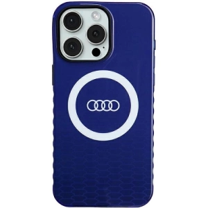 Etui Audi IML Big Logo MagSafe na iPhone 15 Pro Max - niebieskie