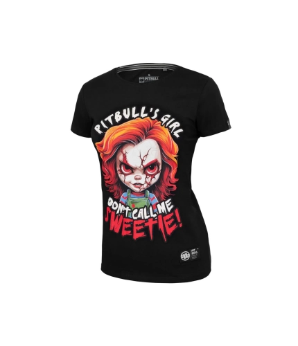 PITBULL T-SHIRT DAMSKI SWEETIE-CHU CZARNY.jpg