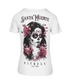 PITBULL KOSZULKA DAMSKA SANTA MUERTE ROSE BIAŁA.jpg