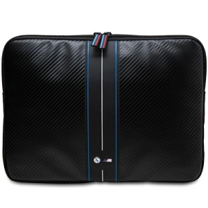 Pokrowiec BMW Carbon & Blue Stripe na laptopa 14" - czarny
