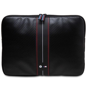Pokrowiec BMW Carbon & Red Stripe na laptopa 14" - czarny