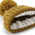 HARP TEAM CZAPKA BEANIE W WARKOCZOWY SPLOT MUSZTARDOWA.jpg