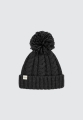 CZAPKA BEANIE W WARKOCZOWY SPLOT CZARNA HARP TEAM.jpg