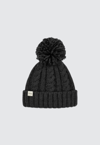 CZAPKA BEANIE W WARKOCZOWY SPLOT CZARNA HARP TEAM.jpg