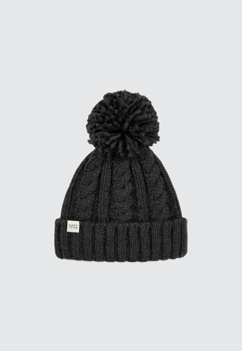 CZAPKA BEANIE W WARKOCZOWY SPLOT CZARNA HARP TEAM.jpg