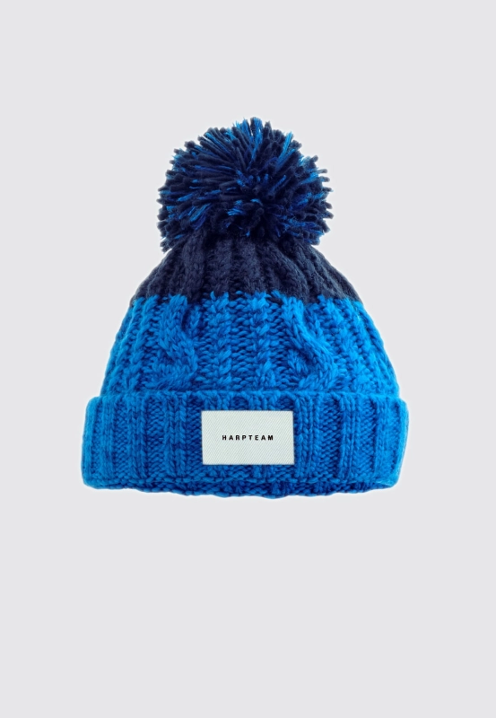 CZAPKA BEANIE NARCIARKA NIEBIESKO - GRANATOWA HARP TEAM.jpg