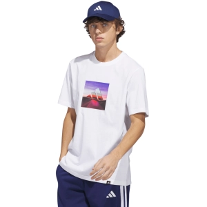 Koszulka męska adidas Summer Heat Graphic biała JZ7545