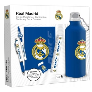 Real Madryt butelka 650 ml z zestawem piśmienniczym RM00029