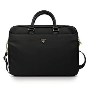 Torba Guess Nylon Triangle Logo na laptopa 16" - czarna