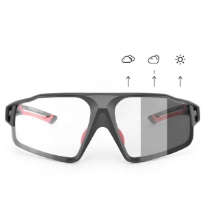 Okulary rowerowe Rockbros SP216BK fotochromowe UV400 - czarno-czerwone
