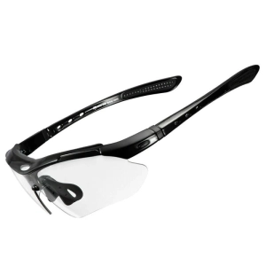 Okulary rowerowe Rockbros 10143 fotochromowe UV400 - czarne