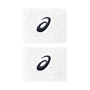 Frotka na rękę Asics Wrist Band 2 szt. biała 3043A143 100