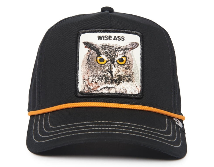 Goorin Brothers WISE OWL 100 Czarna Czapka Baseballowa - SOWA.jpg
