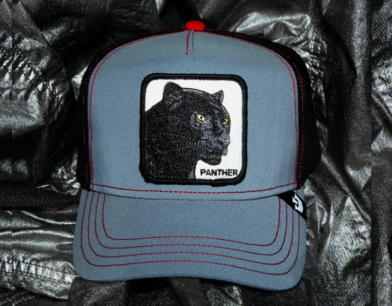 Czapka z daszkiem trakerka Goorin Brothers PANTHER NIGHT - odblaskowa czapka Animal Farm.jpg