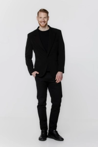 PILAWSKI MARYNARKA CZARNA MĘSKA - Eleganckie ubrania męskie.webp
