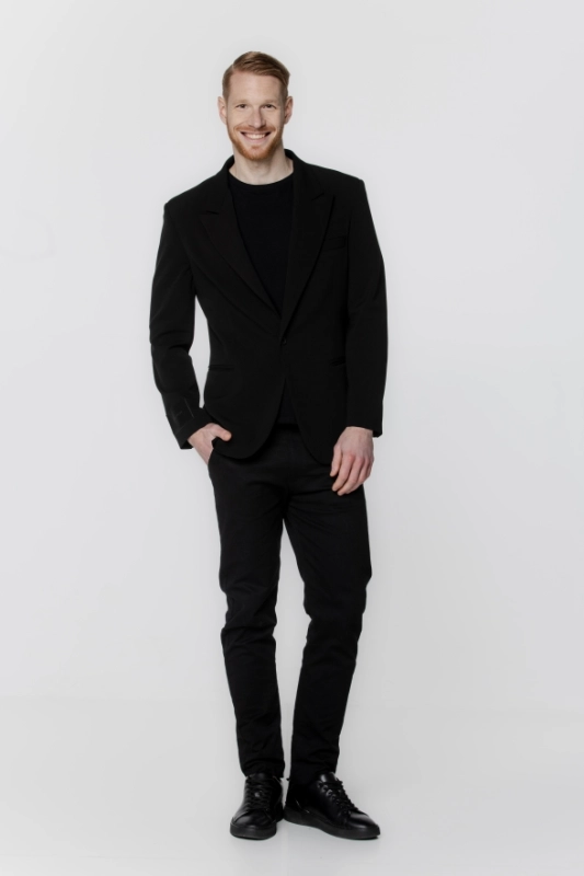 PILAWSKI MARYNARKA CZARNA MĘSKA - Eleganckie ubrania męskie.webp