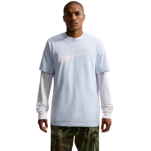 Koszulka męska Nike Nsw Tee Icon Swoosh błękitna DC5094 408