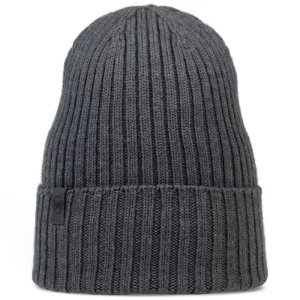 Buff  Knitted Norval Hat Beanie 12424293010 Szara One size