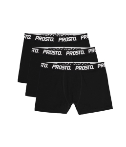 PROSTO BOKSERKI 3PACK CZARNY