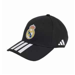 Czapka z daszkiem adidas Real Madrid czarno-biała KQ9575