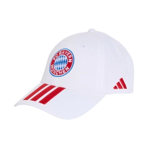 Czapka z daszkiem dla dzieci adidas FC Bayern Monachium biała KT3396