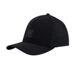Czapka z daszkiem 4F U554 głęboka czerń 4FWSS26ACABU554 20S