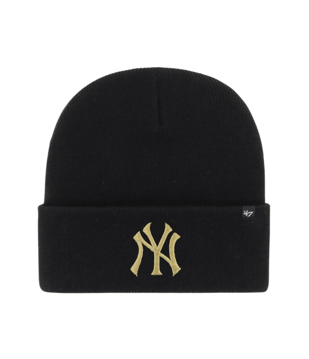 CZAPKA ZIMOWA 47 BRAND NEW YORK YANKEES HAYMAKER CZARNA ZŁOTY.jpg