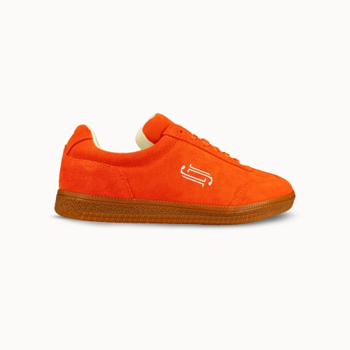 Pomarańczowe zamszowe sneakersy JoDis Soho.webp