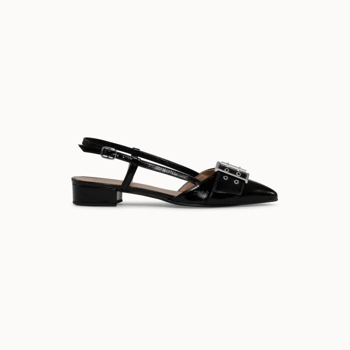 JoDis Giza Slingback – klasyczne czarne buty z elegancją i charakterem.webp