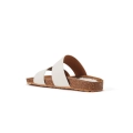 AUSTRALIA LUXE COLLECTIVE BUTY DAMSKIE BRIGITTE CREAM – eleganckie klapki damskie z kremowej skóry na korkowej podeszwie - jasne buty.webp