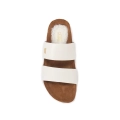 AUSTRALIA LUXE COLLECTIVE BUTY DAMSKIE BRIGITTE CREAM – eleganckie klapki damskie z kremowej skóry na korkowej podeszwie - buty premium.webp
